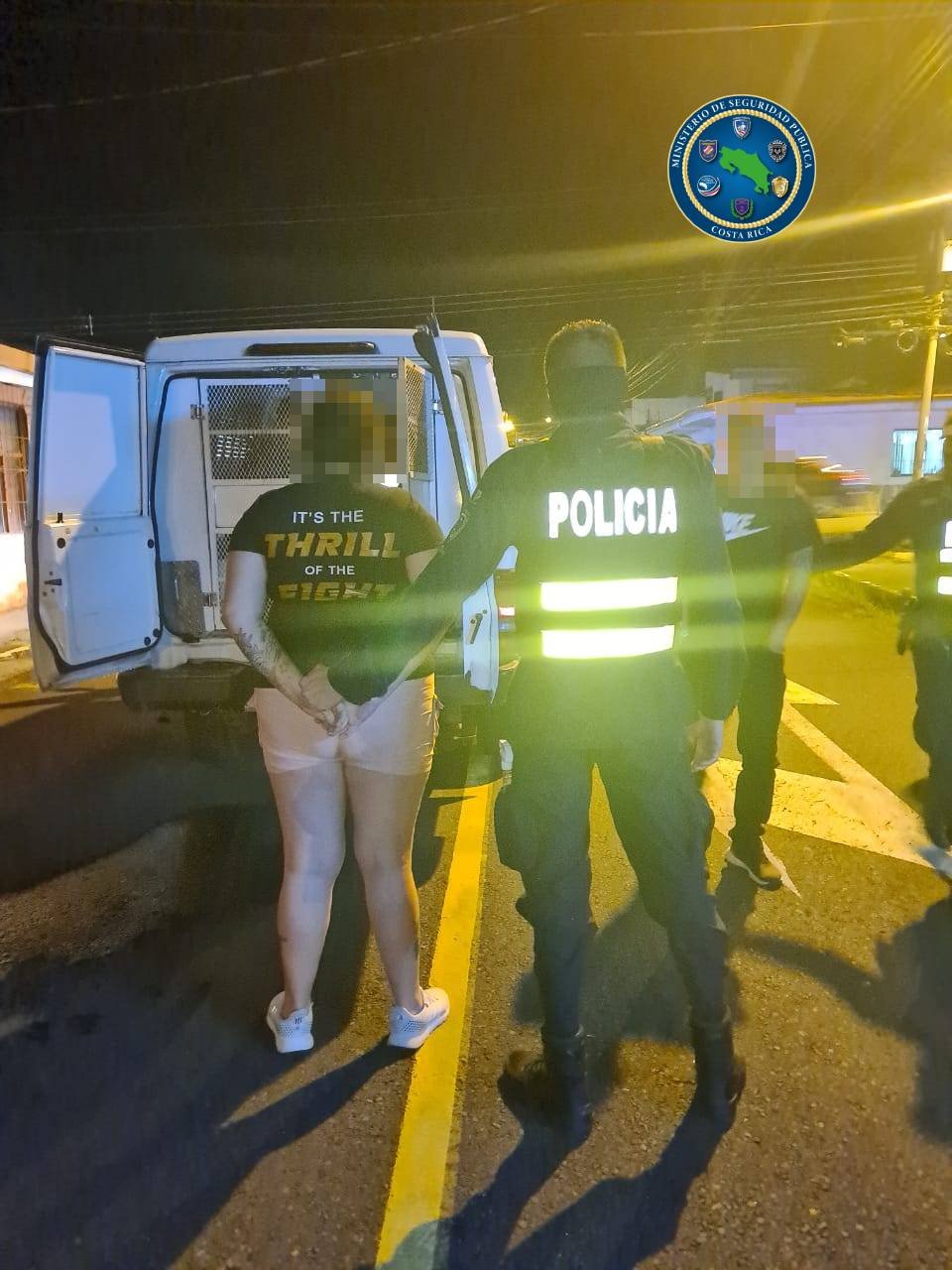 Fuerza Pública capturó a cinco personas sospechosas por asalto a local comercial en Santo Domingo, Heredia