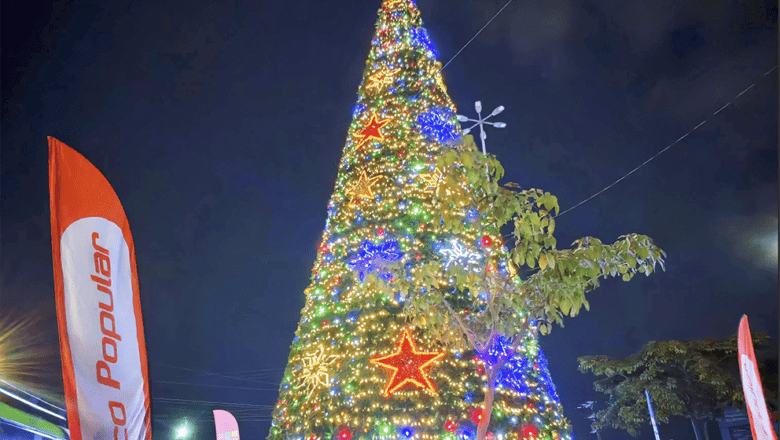 Banco Popular iluminó la Navidad para las familias del país