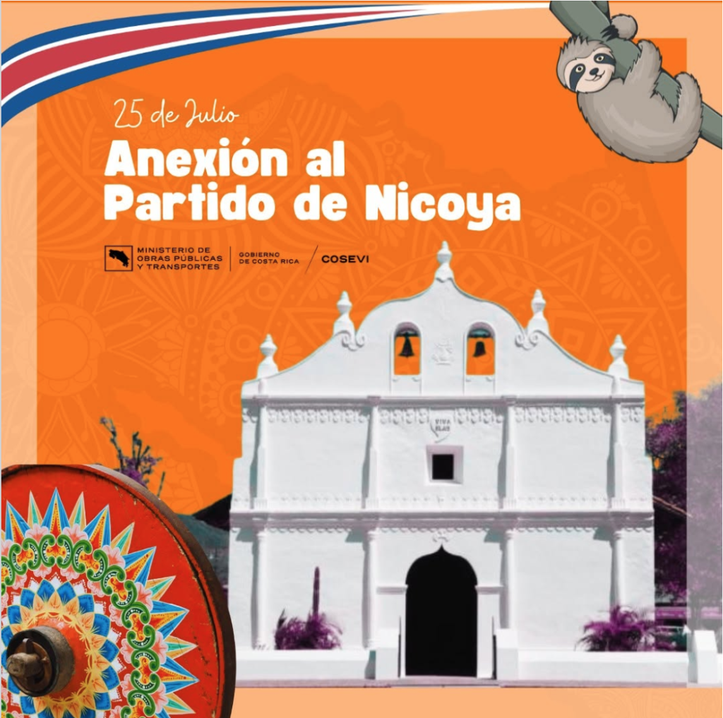 COSEVI CONMEMORA LA ANEXIÓN DEL PARTIDO DE NICOYA CON UN LLAMADO A PROTEGER LA VIDA EN LAS CARRETERAS DE GUANACASTE