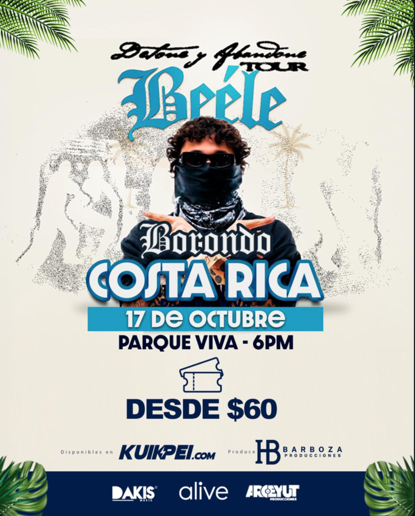 ¡ENTRADAS PARA EL CONCIERTO DE BEÉLE EN COSTA RICA YA ESTÁN A LA VENTA!