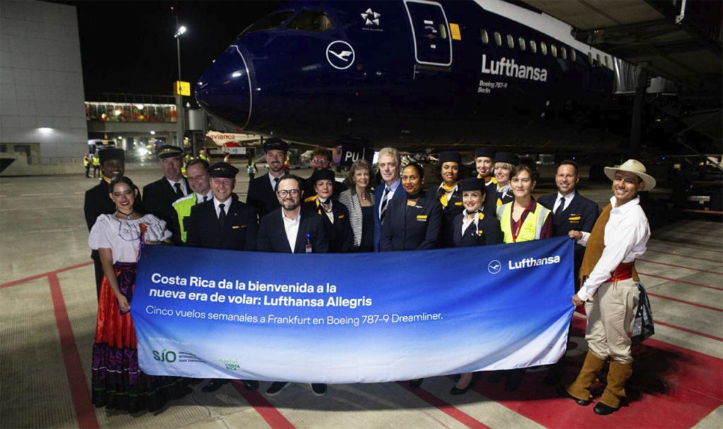 COSTA RICA TENDRÁ MÁS VUELOS A ALEMANIA: LUFTHANSA AUMENTA FRECUENCIAS E INCORPORA NUEVAS CABINAS